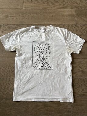 Norse Projects White Tee with Black Line-Graphic